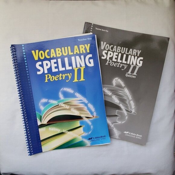 A Beka Vocabulary Spelling Poetry II 5th Edition Teacher Key And Quiz Key Abeka - Picture 1 of 10